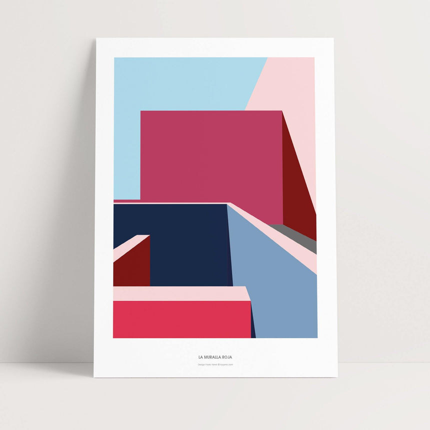 Architecture - La Muralla Roja III - Buyarto - Plakater til Fan’tastiske mennesker