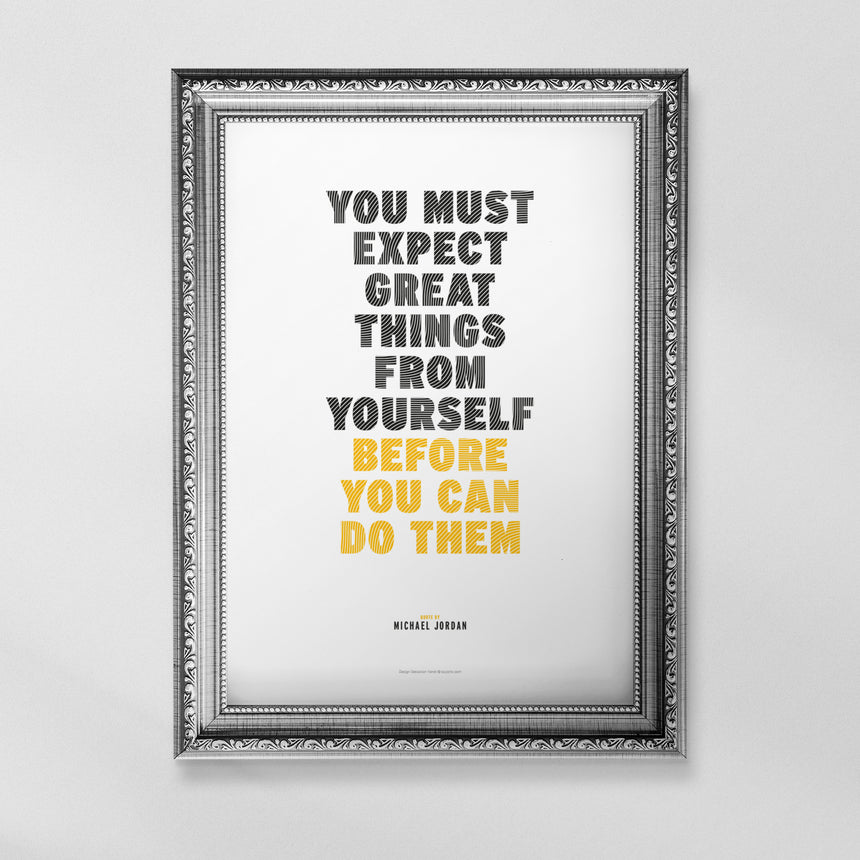 Citatplakater - Expect great things! - Plakater fra Buyarto