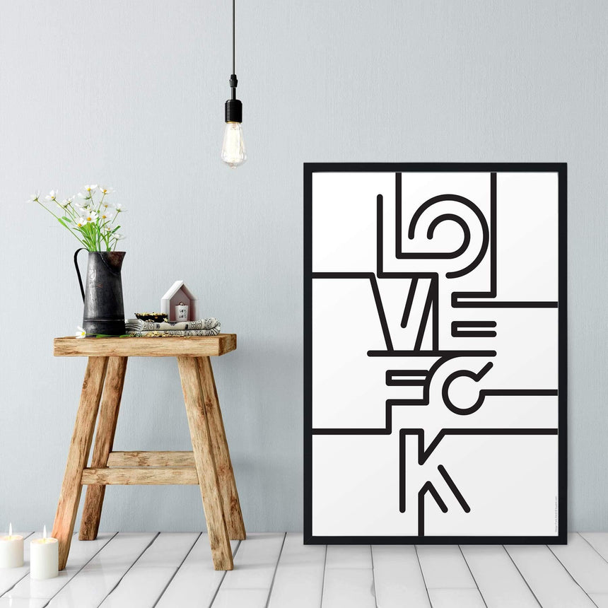 FCK plakat - Love  FCK - FCK plakater