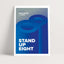 Stand up Eight - Blue - Buyarto - Plakater til Fan’tastiske mennesker
