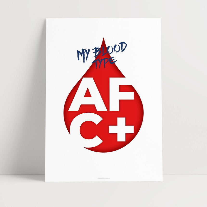 My Bloodtype - AFC+ - Buyarto - Plakater til Fan’tastiske mennesker