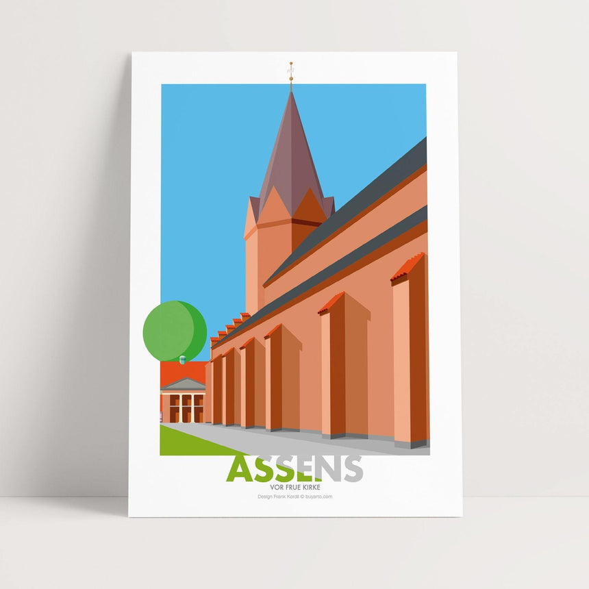 Kirker - Vor Frue Kirke Assens - Buyarto - Plakater til Fan’tastiske mennesker