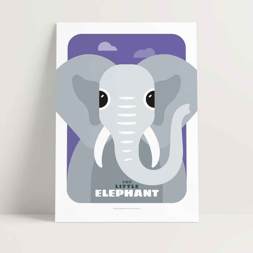 Animals - The little Elephant - Buyarto - Plakater til Fan’tastiske mennesker