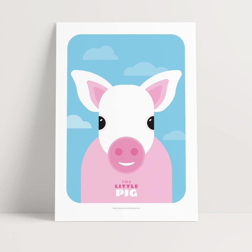 Animals - The little Pig - Buyarto - Plakater til Fan’tastiske mennesker