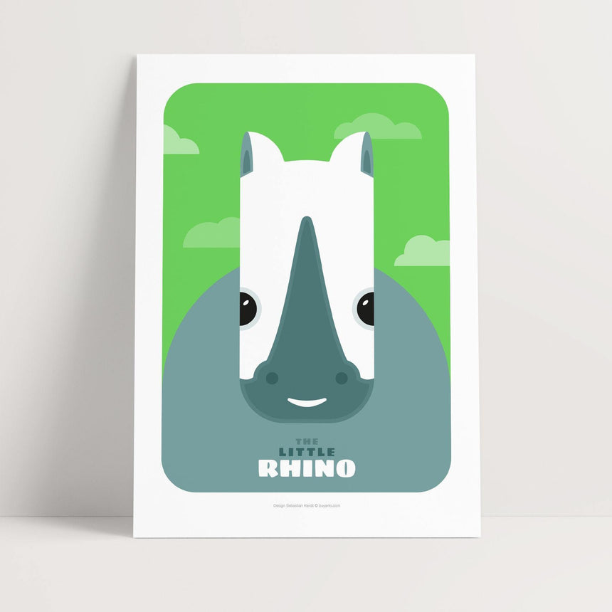 Animals - The little Rhino - Buyarto - Plakater til Fan’tastiske mennesker