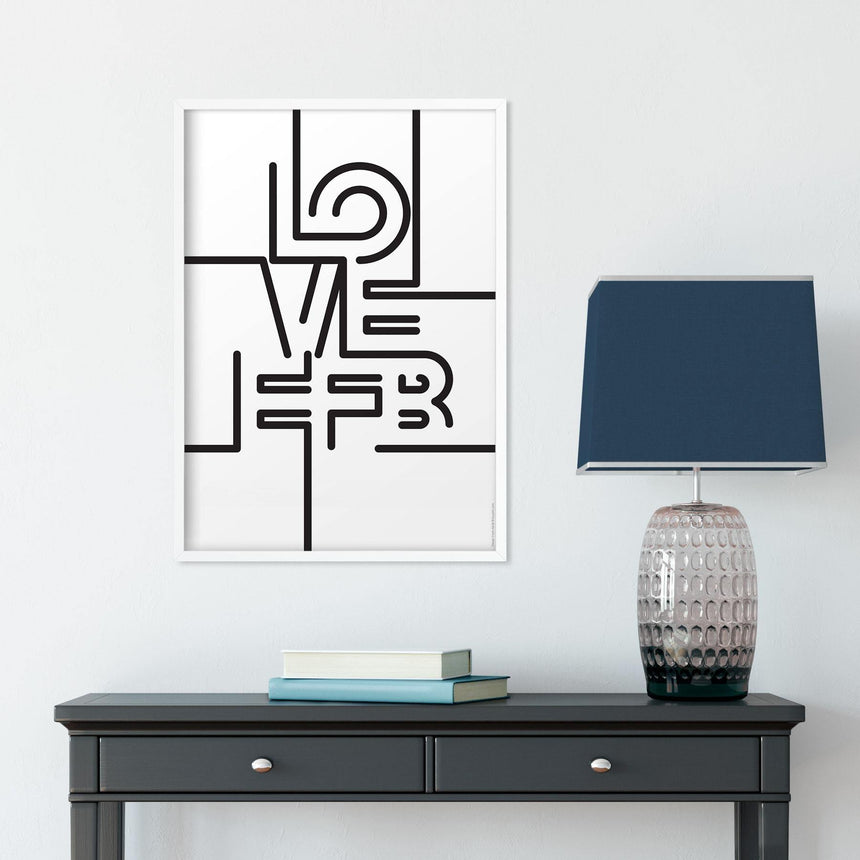 Love Initials - EFB - Buyarto - Plakater til Fan’tastiske mennesker