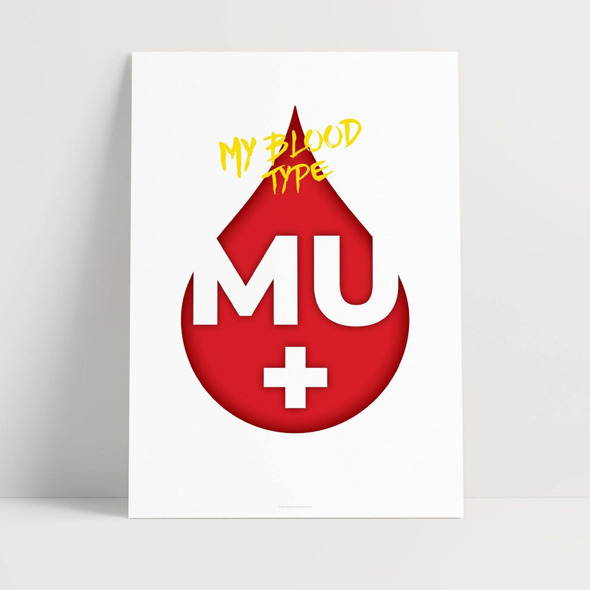 My Bloodtype - MU+ - Buyarto - Plakater til Fan’tastiske mennesker