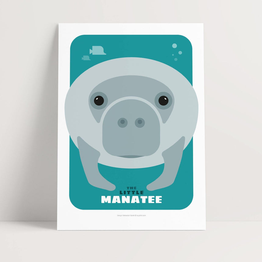 Animals - The little Manatee - Buyarto - Plakater til Fan’tastiske mennesker